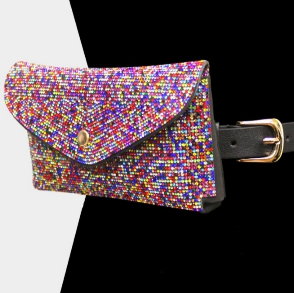 Bling Fannie Pack with Matching Bling Visor